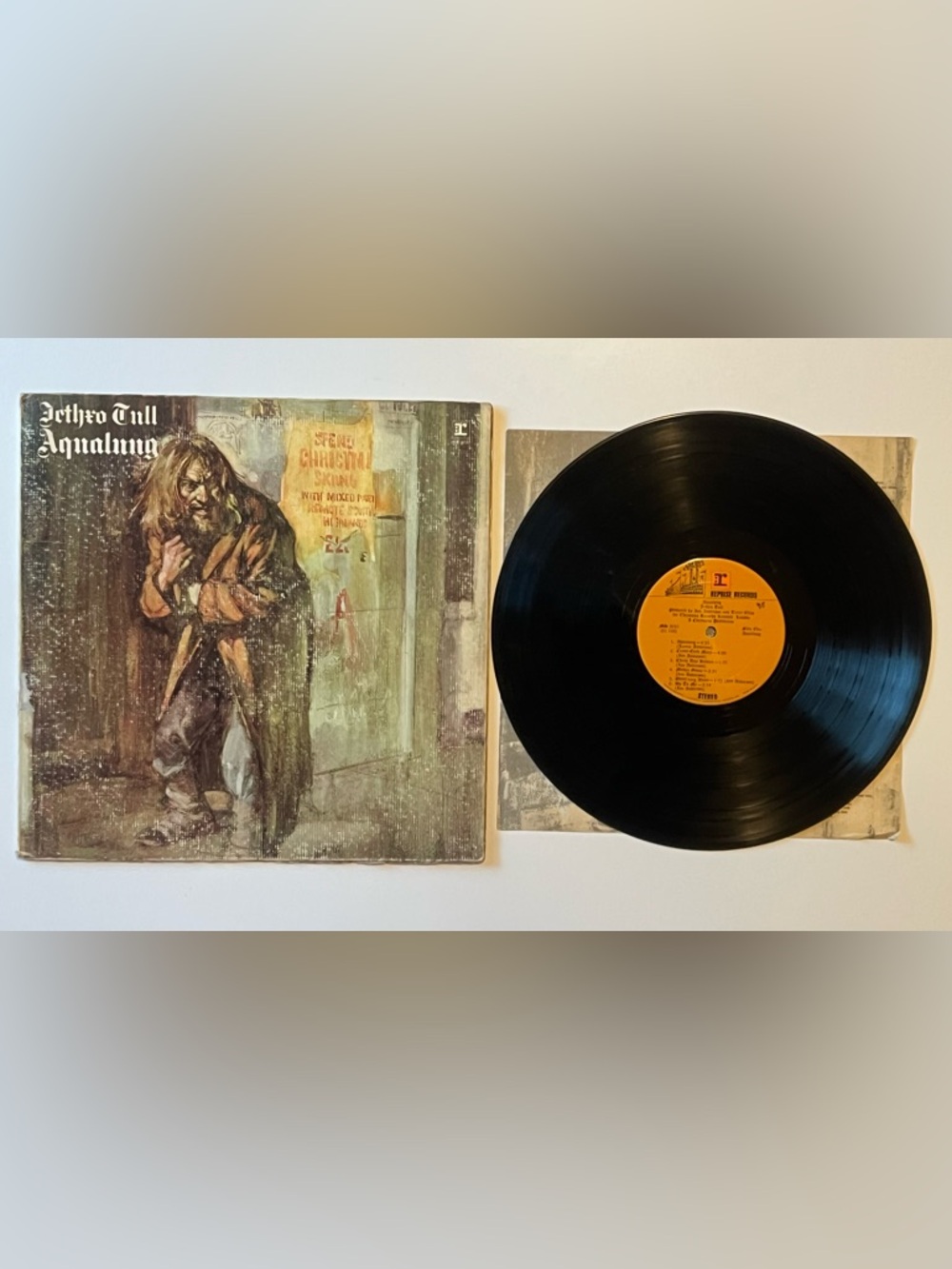 Jethro Tull Aqualung LP Reprise MS 2035 US Gatefold VG w/ Insert